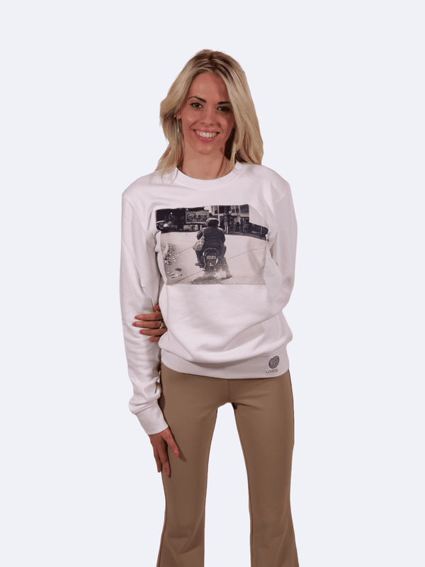 ICON BIKER DARK KHAKI LADY SWEATSHIRT