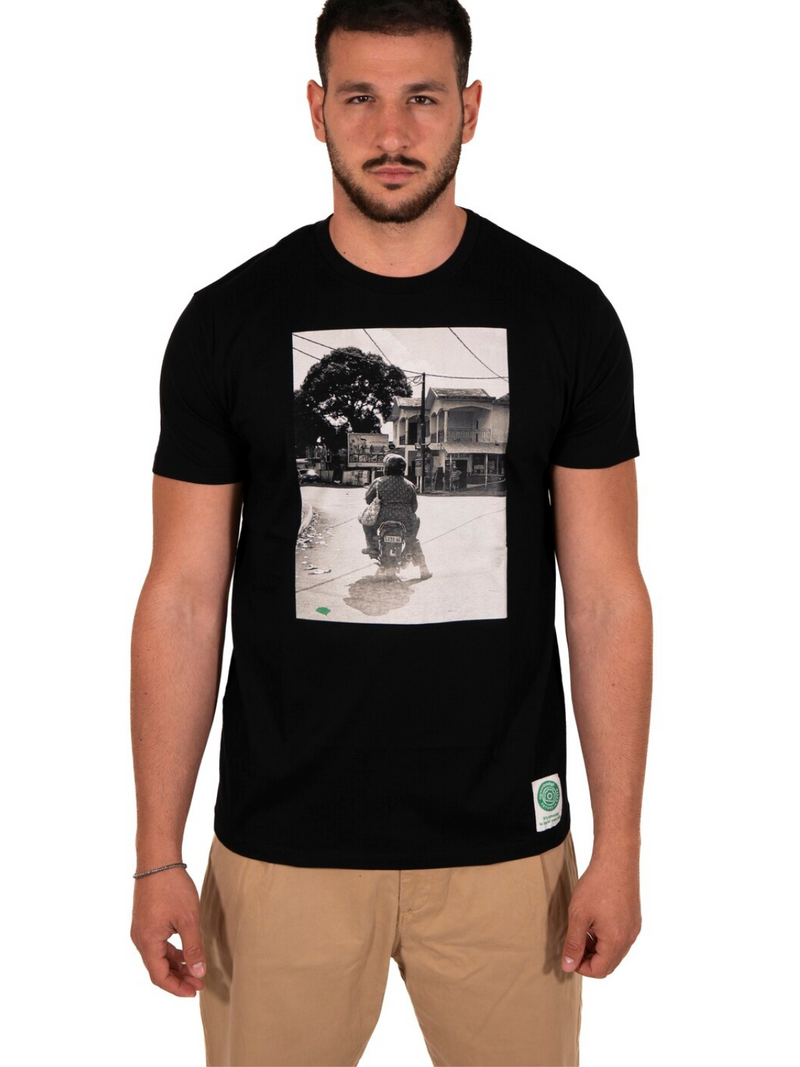 ICON BIKER T-SHIRT BIANCO GUY