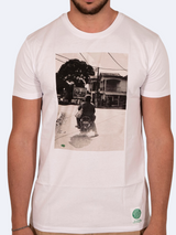 ICON BIKER WHITE T-SHIRT GUY