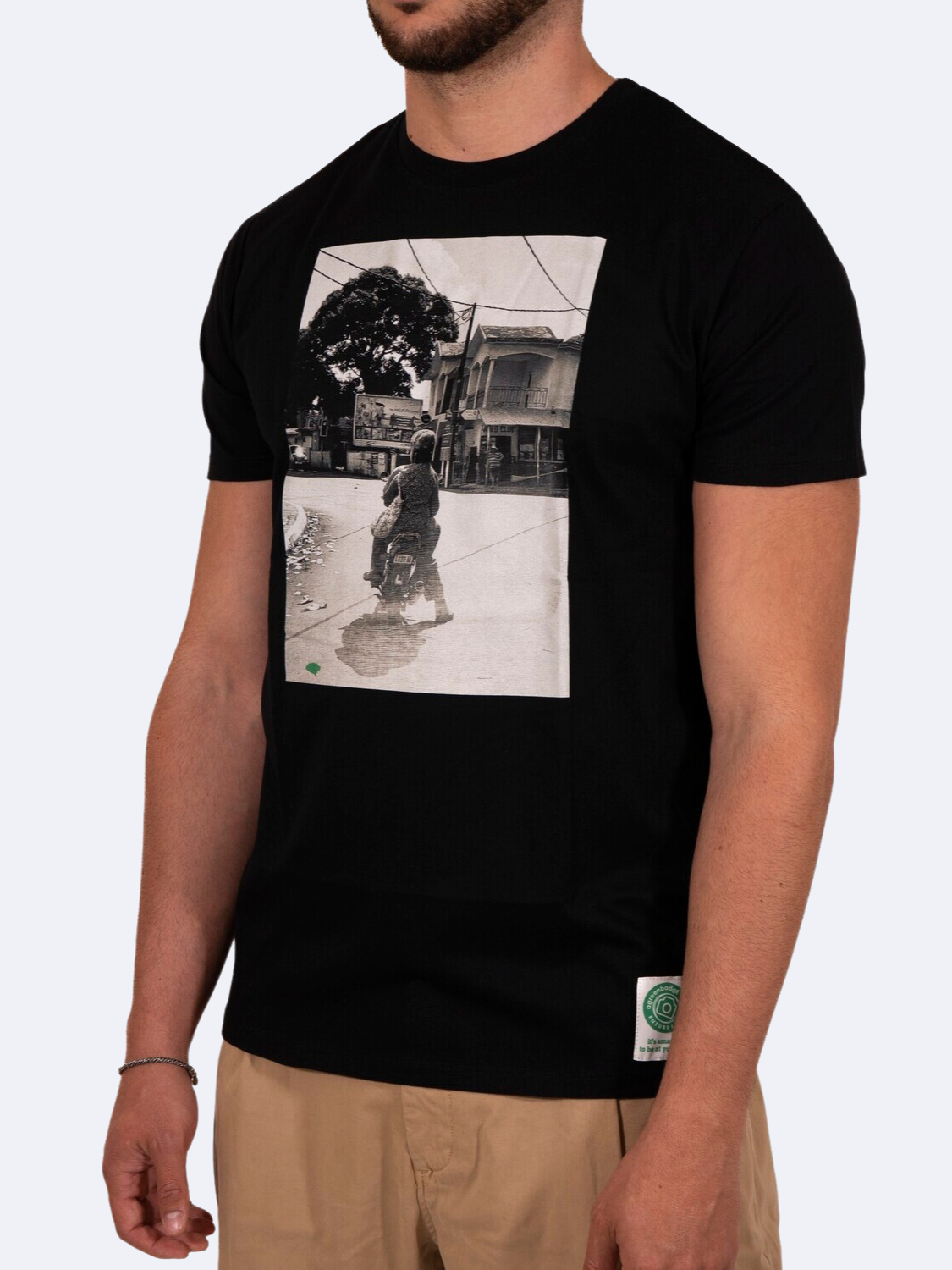 ICON BIKER T-SHIRT NERO GUY