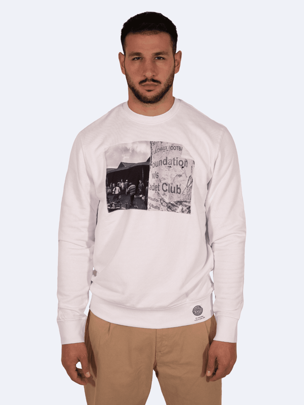 ICON FOOTBALL WHITE SWEATSHIRT GUY