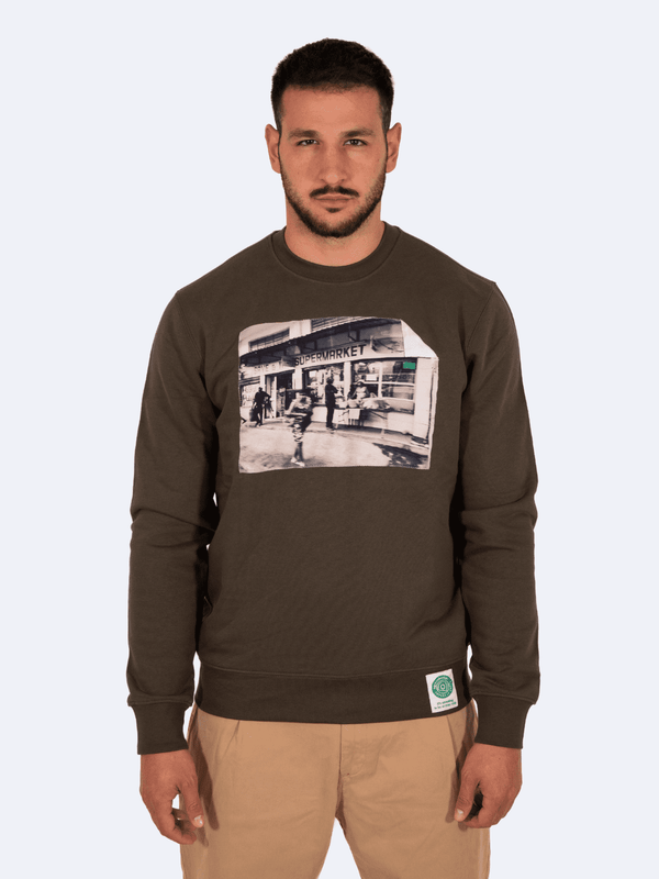 ICON MARKET DARK KHAKI GUY SWEATSHIRT