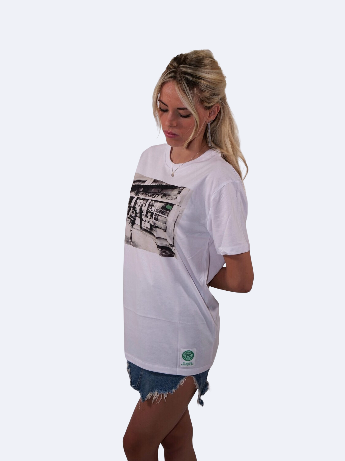 ICON MARKET T-SHIRT BIANCO LADY