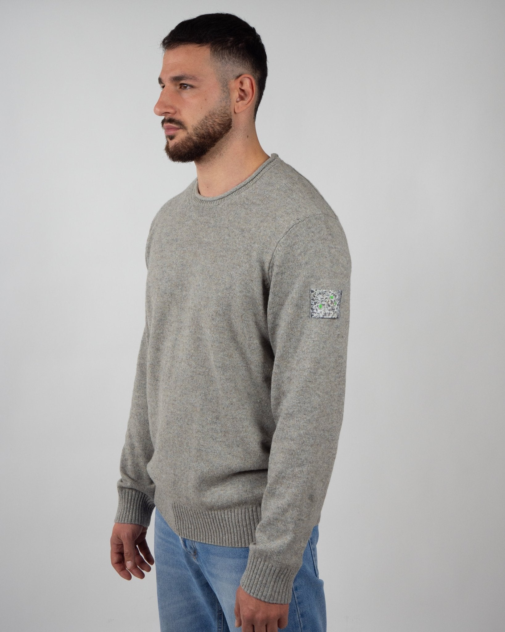 RODI MAN - Pullover A Green Badge - Streetwear Sostenibile Made in Italy